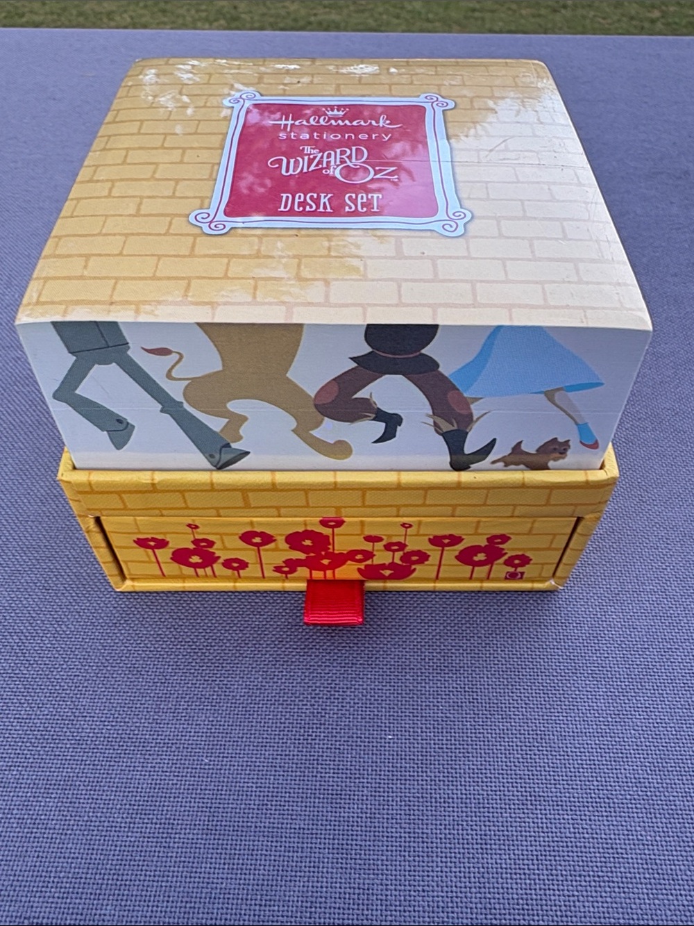 Hallmark Wizard of Oz Yellow and Red Decorative Desk Storage Set